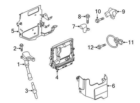 2021 Ford Bronco Sport Bolt Diagram for -W719355-S437