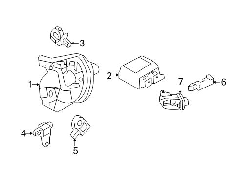 2019 Ford Police Interceptor Sedan Cover And Contact Plate Assembly Diagram for FG1Z-14A664-C