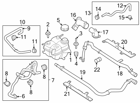 2024 Ford Mustang Hose Assembly Diagram for PR3Z-8C289-E