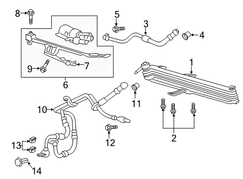 2020 Ford Mustang Pump - Rear Axle Cooling Diagram for FR3Z-4C158-B