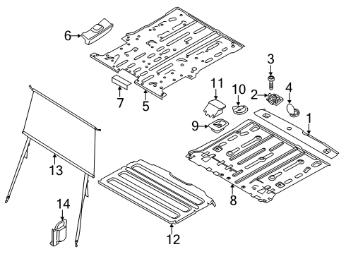 2022 Ford Transit Connect Spacer Diagram for DT1Z-00810-D