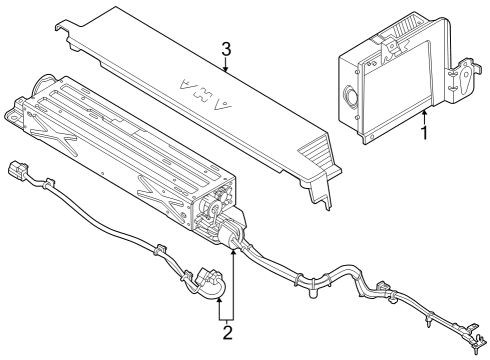 2023 Ford F-250 Super Duty Voltage Converter Assembly Diagram for PC3Z-19G317-D