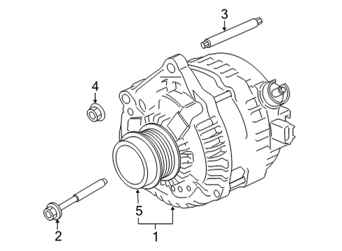 2021 Ford F-150 STARTER AND ALTERNATOR ASY Diagram for ML3Z-11A213-B