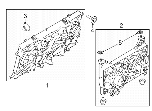 2025 Ford F-150 Cooling Fan, Cooling System, Radiator, Water Pump Diagram 6