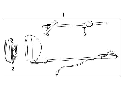 2025 Ford Police Interceptor Utility SPOTLAMP ASY Diagram for LB5Z-15312-C