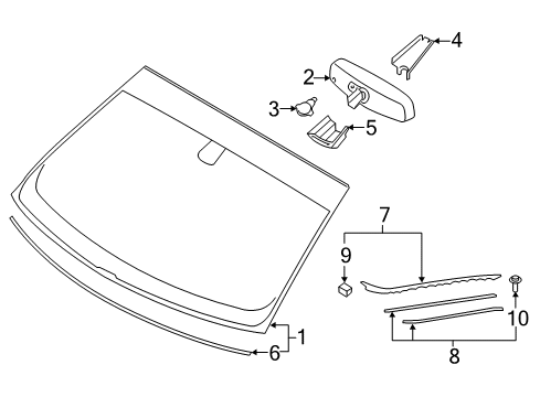 2020 Lincoln Continental PROCESSOR - WINDSHIELD RAIN SE Diagram for LU5Z-17D547-D