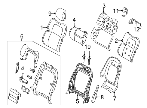 2020 Lincoln Continental Frame Assembly Diagram for LD9Z-5461018-DE
