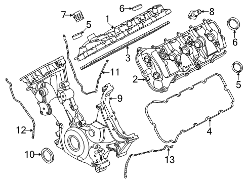 2025 Ford F-150 Valve & Timing Covers Diagram 3