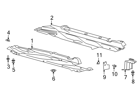 2023 Lincoln Corsair Deflector Diagram for LX6Z-9911782-H