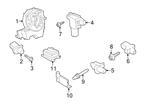 2024 Ford E-Transit Screw Diagram for -W717623-S439X