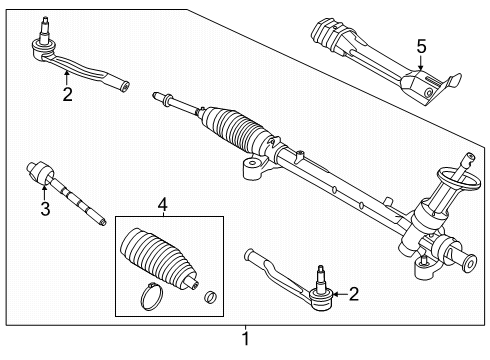2025 Lincoln Nautilus Spindle Rod Connecting End Diagram for PZ1Z-3A130-A