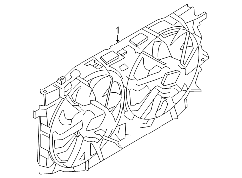 2025 Ford Ranger Cooling Fan, Cooling System, Radiator, Water Pump Diagram 3