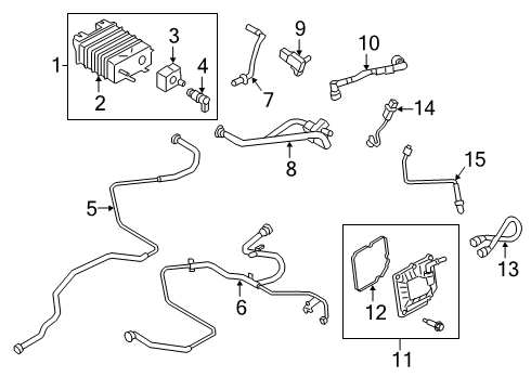2020 Lincoln Nautilus Connecting Hose Diagram for K2GZ-9D333-A