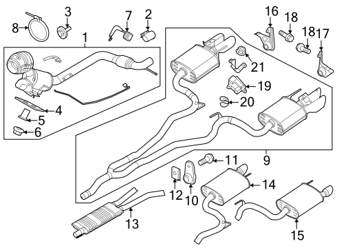 2024 Ford Mustang Converter Assembly Diagram for PR3Z-5E212-E