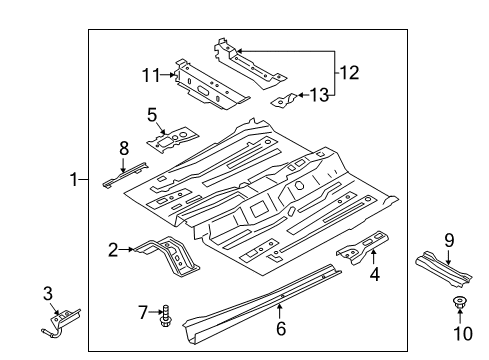 2021 Ford EcoSport Exhaust Pipe Mountin Bracket Diagram for GN1Z-5A204-D