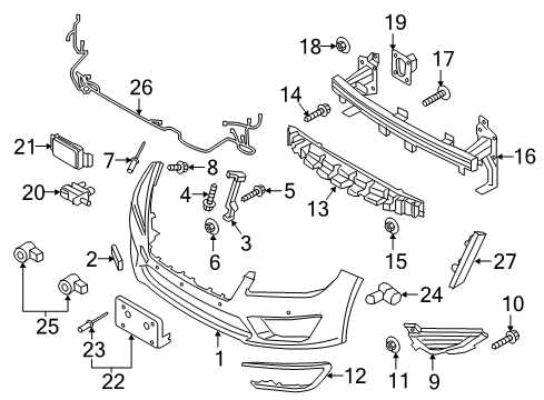 2020 Lincoln MKZ Parking Distance Aid Sensor Wire Diagram for HP5Z-15K867-J