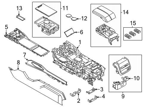 2025 Lincoln Nautilus INSERT ASY - CONSOLE Diagram for R2TZ-7813562-AA
