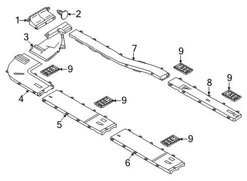 2024 Ford Transit 350 Ducts & Louver Diagram 3