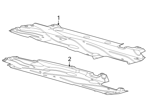 2021 Ford Bronco Sport Deflector Diagram for LX6Z-9911782-W
