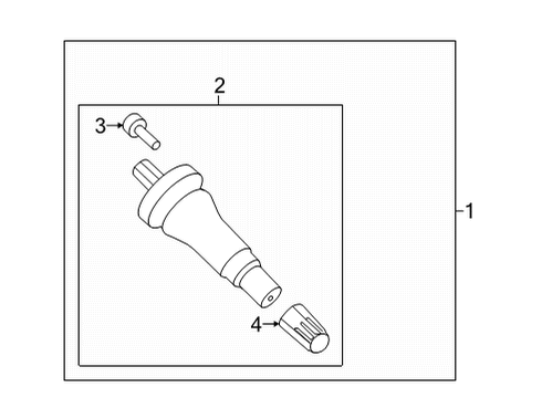 2021 Ford F-150 Tpms Sensor Kit Diagram for ML3Z-1A189-B
