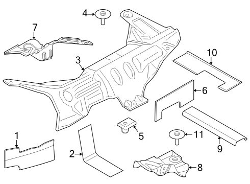 2020 Ford F-150 Bracket Diagram for HL3Z-5290-A