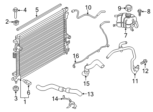 2020 Lincoln Nautilus Hose Assembly Diagram for F2GZ-8C289-F