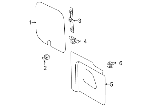 2025 Ford Transit Panel Assembly - Door Trim Diagram for CK4Z-6145220-AL