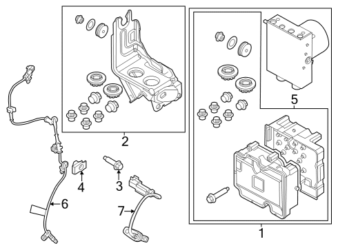 2021 Ford Bronco VALVE ASY - MODULATOR Diagram for MB3Z-2B373-N