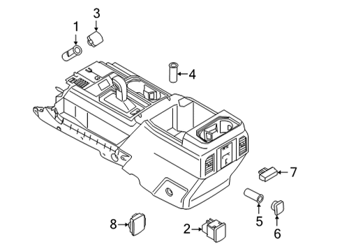 2022 Ford F-150 Switch Assembly Diagram for ML3Z-14D694-AA