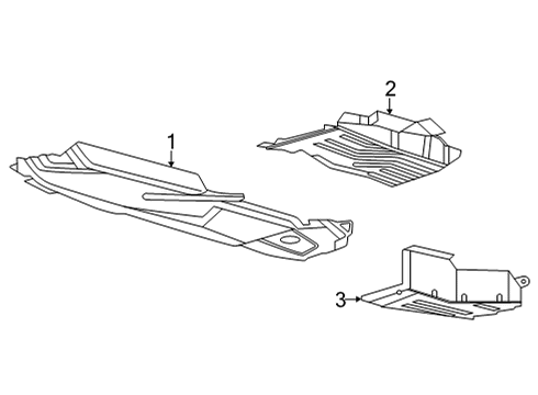 2024 Ford Maverick Deflector Diagram for NZ6Z-9911782-C