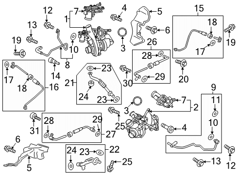 2025 Ford F-150 Mounting Assembly Diagram for RL3Z-9G488-A