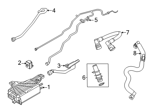 2025 Ford Explorer Hose Fuel Vapour Diagram for R1MZ-9G297-B