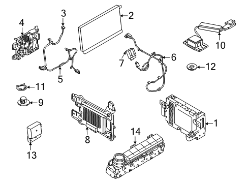 2025 Ford Expedition Voltage Converter Assembly Diagram for SU5Z-19G317-A