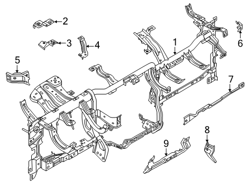 2025 Ford Expedition COVER - STEERING COLUMN OPENIN Diagram for RL1Z-40017A26-A