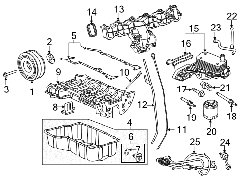 SWITCH ASY - OIL PRESSURE Diagram for 3S7Z-9278-B
