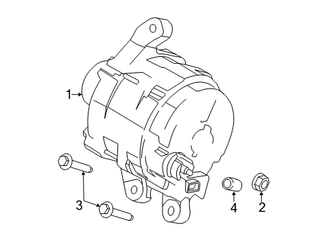 2020 Ford Transit Connect Alternator Assembly Diagram for KV6Z-10346-C