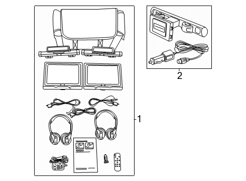 2025 Ford F-150 Entertainment System Components Diagram 2