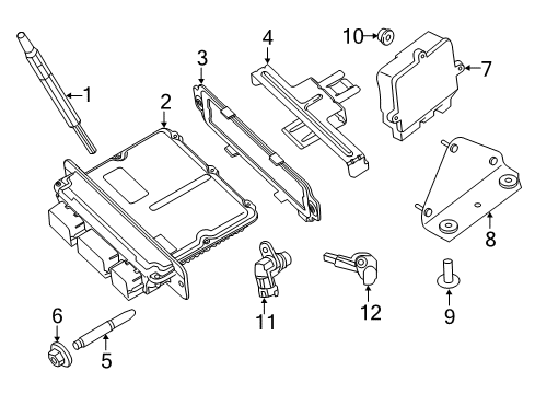2022 Ford F-250 Super Duty Engine Control Module - EEC Diagram for LC3Z-12A650-KANP