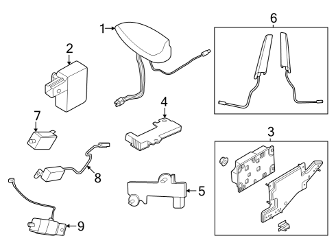 2023 Ford Mustang Mach-E Cable Diagram for LJ8Z-19A397-M