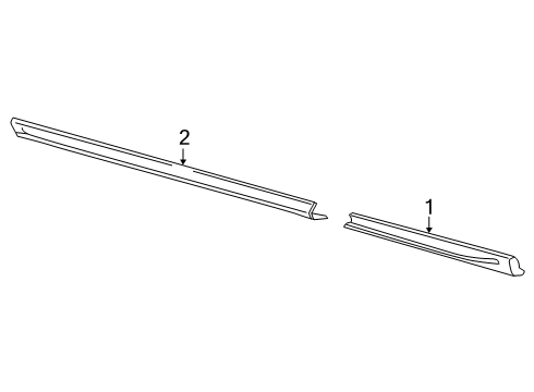 2025 Ford Transit 350 HD Exterior Trim - Pillars Diagram 2