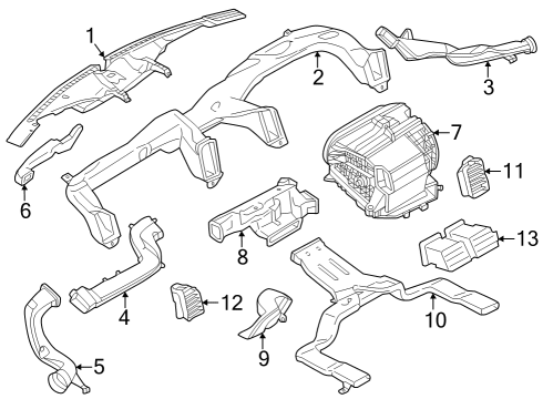 2024 Lincoln Navigator NOZZLE ASY - WINDSCREEN DEFROS Diagram for NL1Z-18490-B