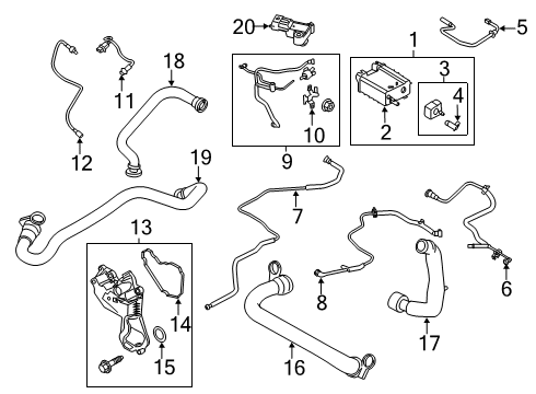 2020 Ford Fusion Tube Assembly Diagram for DS7Z-6758-K
