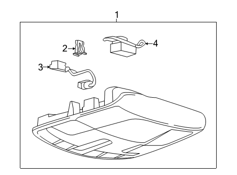 2020 Lincoln MKZ Overhead Console Assembly Diagram for DP5Z-54519A70-HAU