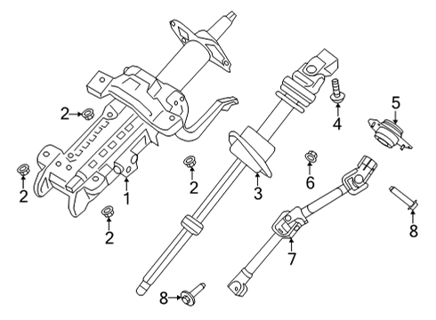 2025 Ford Bronco Nut Diagram for -W717173-S437