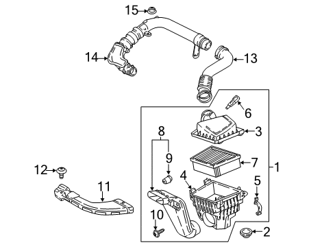 2021 Ford EcoSport Hose Assembly Diagram for CV6Z-9F788-L
