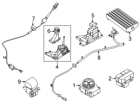 2025 Ford Ranger Transfer Case Assembly Diagram for MB3Z-7A195-T