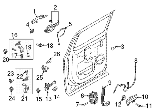 2022 Ford F-150 Reinforcement Diagram for NL3Z-1526685-G