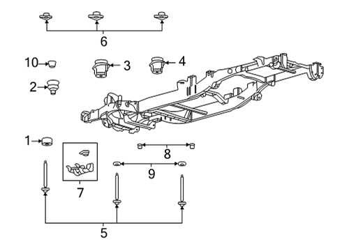 2021 Ford F-150 Insulator Diagram for ML3Z-2500154-A