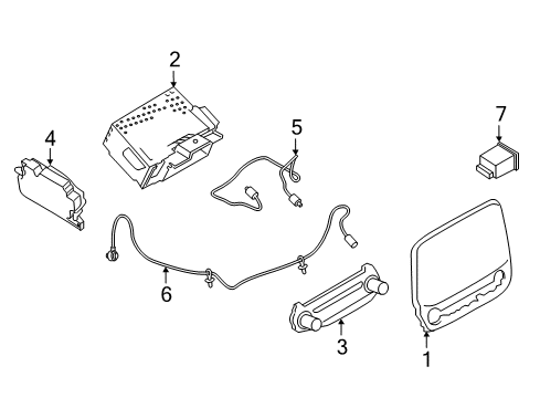 2021 Ford EcoSport Cable Assembly Diagram for GN1Z-14D202-N