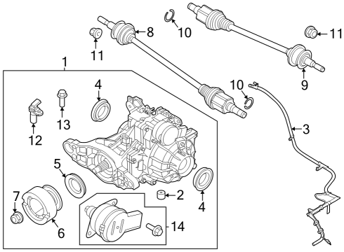 2024 Ford Edge MOTOR AND DRIVE ASY Diagram for K2GZ-4C210-C